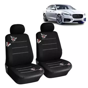Защитная подушка для сиденья автомобиля с вышивкой в виде бабочки, автомобильные чехлы, коврик, защитные чехлы для передних и задних сидений автомобиля, комплект из 4/9 шт.