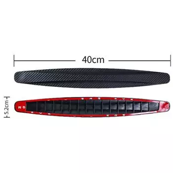 Защитная полоса для автомобильного бампера, угловая защитная полоса, защита от столкновений, лезвие от царапин, защитная наклейка, внешний декор автомобиля красный