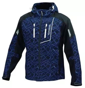 Защитная полусетчатая куртка для мотоцикла Genri Black WM 1094 для осени и зимы, сетчатый материал, стандарт CE, уровень 2, стандарт CE, защита L [KOMINE] - JK-112