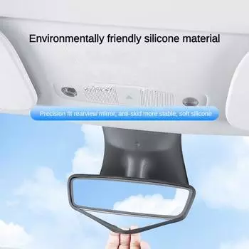 Защитная рама зеркала заднего вида для Tesla Model 3 Y, защитная накладка на центральную консоль заднего вида, силиконовый чехол, автомобильные аксессуары