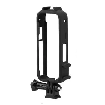 Защитная рамка для панорамной камеры PULUZ, видеоклетка с двойным адаптером для штатива с холодным башмаком и креплением для камеры чёрный