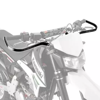 Защитная решетка для рук ZETA RACING, прямая, черная, для руля стандартного диаметра, совместимый с внутренним диаметром руля, высокая жесткость, защита от грязи из алюминиевого сплава чёрный