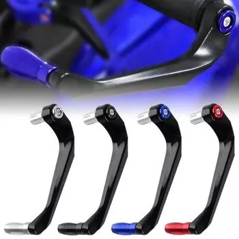 Защитная решетка для рычагов тормоза и сцепления, 2 шт., защитные щитки из алюминиевого сплава, универсальные защитные щитки для рук мотоцикла silver