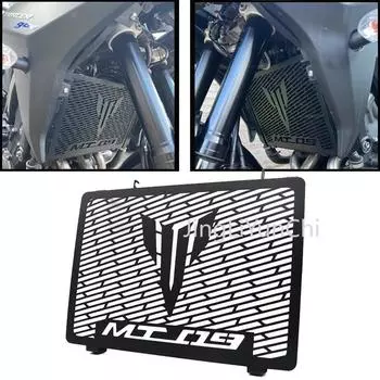 Защитная решетка радиатора, аксессуары для Yamaha MT09 SP FZ09 XSR900 Tracer XSR 900 FJ09 MT FZ FJ 09 чёрный