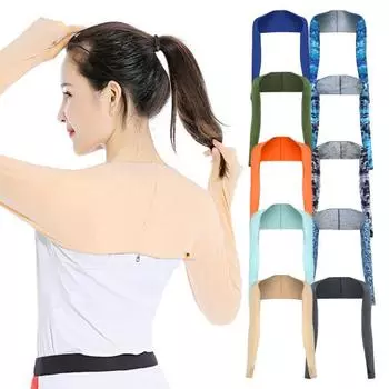 Защитная шаль от солнца, дышащая шаль с рукавами для женщин и мужчин, дышащая шаль для спорта на открытом воздухе, гольфа, велоспорта, бега, рыбалки, охлаждающая шаль