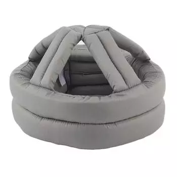 Защитная шапка для пожилых людей, защитный шлем для пожилых людей, защита от падений со шнурком (Серый)