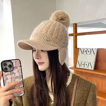 Защитная шапка для ушей Fisherman Beanie Fisherman Beanie Зимняя шапка для мужчин Зимняя шапка для женщин One Size белый