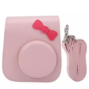 Защитная сумка через плечо из искусственной кожи Antidrop в стиле ретро для камеры Instax mini11/8/9(розовый ) розовый