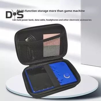 Защитная сумка для игровой консоли с ручкой, застежкой-молнией, ударопрочный, прочный, с мягкой подкладкой, чехол для переноски ANBERNIC RG40XXV чёрный