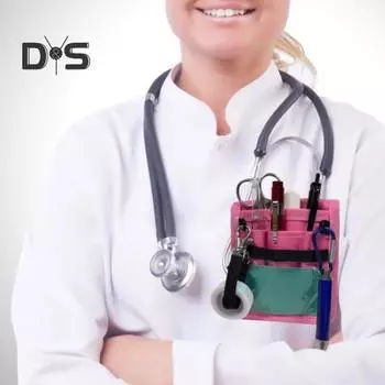 Защитная сумка для медсестры, сумка для инструментов парикмахера, многокарманный органайзер для врачей, медсестер и студентов темно-синий