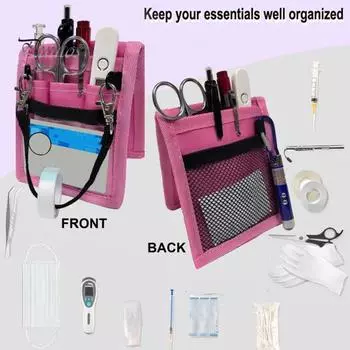 Защитная сумка для медсестры, сумка для инструментов парикмахера, многокарманный органайзер для врачей, медсестер и студентов королевский синий