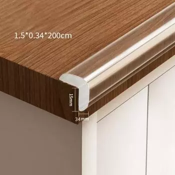 Защитная угловая накладка ПВХ с воздушной подушкой, мебельный бампер, профессиональная защита от детей L Type-15mm Width