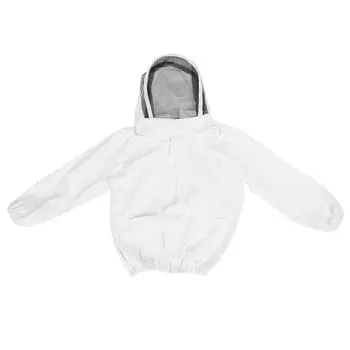 Защитная вуаль для пчеловодства, комбинезон для пчеловода с двойными молниями, аксессуар для пчеловода, белый белый