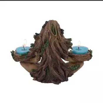 Защитник леса Баланс природы Свеча Богиня Подсвечник Статуэтка Статуя кофейный