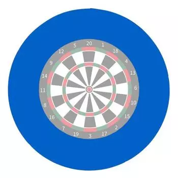 Защитное кольцо для дартса. Защитная пленка для стены. Сращенная конструкция. Съемная простая установка. Защитная пленка для щита для дартса из ЭВА. синий