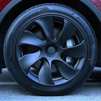 Защитное кольцо ступицы колеса 19 дюймов для Tesla Model Y, дизайн «Вихрь» с 7 спицами, окантовка Ya. new 7-spoke dumb