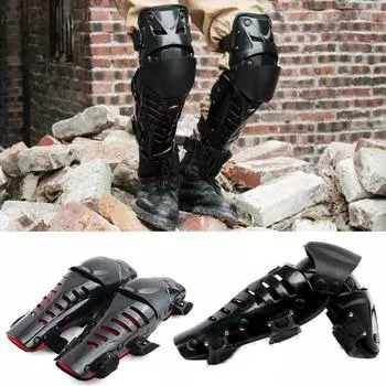 Защитное оборудование Велоспорт Автоспорт Внедорожный велосипед Наколенники и налокотники Жесткая защита knee pads красный