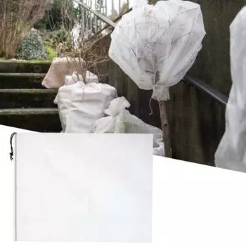 Защитное покрытие для растений от замерзания Достаточно большое, простое в установке Нетканое полотно Защитное покрытие для растений от замерзания Саженцы 120*180cm