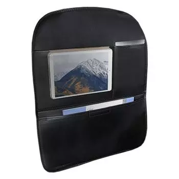 Защитное покрытие для заднего сиденья для детей, защита спинки автомобильного сиденья с местом для хранения, большие коврики для автомобиля, защита от грязи чёрный