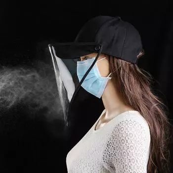 Защитное снаряжение Кепка рыбака с маской Бейсболка Пылезащитная кепка с защитой от запотевания для активного отдыха B