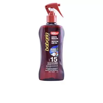 Babaria Защитное солнцезащитное масло Spf15 с таитянским маслом монои 300 мл