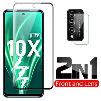 Защитное стекло 2 в 1, закаленное стекло Honor 10X Lite, защитная пленка 9D для экрана Honor 10X Light 10i Honor 10 X Lite, защитная пленка 4,7