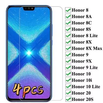 Защитное стекло 9H для Huawei Honor 10 10i 10 Lite, закаленное защитное стекло для экрана Honor 9 9X8 8X 8A 8C 8S 8 Lite 20 20S стекло Huawei P20 Lite чистый
