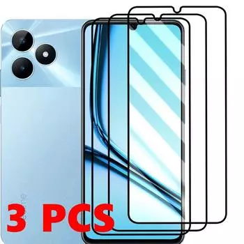 Защитное стекло для экрана Realme C51 C53 C61 C63 C71 C75 Note 50 60 11 10 9 Pro C65 C67 C33 C21Y C25Y Samsung A16 A56 Xiaomi Redmi Poco Realme Note 50 чёрный
