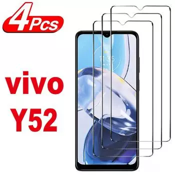 Защитное стекло для экрана Vivo Y52 5G Y52s Y52t Y52s-t1, 4 шт., пленка из закаленного стекла For Vivo Y52s t1 чистый