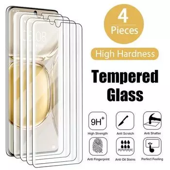 Защитное стекло для Huawei P30 Lite P20 P40, 4 шт., Защитное стекло для экрана для Huawei Nova 5T Mate 20 Lite Y7 Y6 P Smart 2021 2019 Стекло Huawei P20 Lite чистый