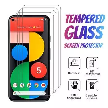 Защитное стекло для Pixel 6 5a 5G 4a 4 3 XL 2, защитное стекло из закаленного стекла для Google Pixel 5 4a 5G 3a XL, стеклянная пленка, 4 шт. Pixel 3 чистый