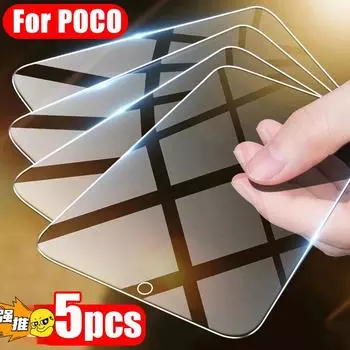Защитное стекло для Poco X3 Pro X3 NFC M5S M5, защитная пленка для экрана для Xiaomi Poco F3 F4 GT F2 Pro M3 M4 X4 Pro 5G Glass Xiaomi Mi 9 SE чистый