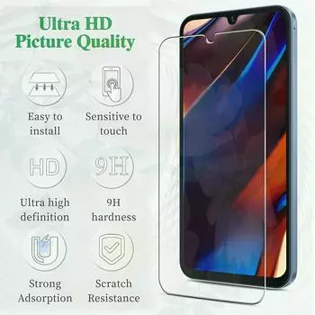Защитное стекло для Realme C75 C61 C51 C63 C53 C71 C65 C55 C67 10 11 13 14 Pro Plus GT 7 Pro 6T Note 50 60 Закаленное защитное стекло для экрана 3 шт. Realme C75 чистый