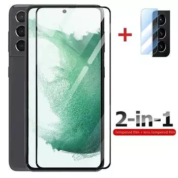 Защитное стекло для телефона 2 в 1 для Samsung Galaxy S22 S22 Plus S21/A72 A42 A53/Xiaomi 12 Pro/12/11 Pro/Redmi Note 11/11 Pro Ect Redmi 10X 4G