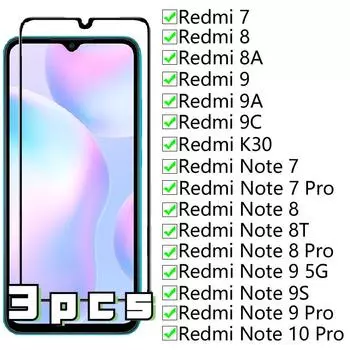 Защитное стекло для Xiaomi Redmi 7 8 8A 9 9A 9C закаленное защитное стекло Redmi Note 7 8 8T 9 9S 10 Pro защитное стекло пленка Xiaomi Mi 9 SE чистый