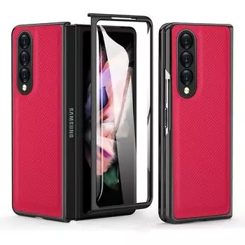 Защитное стекло для защиты от падения, защитный чехол для Samsung Galaxy Z Fold4 Fold 4 5G Fold3 Fold2 Fold 3 2, модный чехол из углеродного волокна for Samsung Z Fold 4