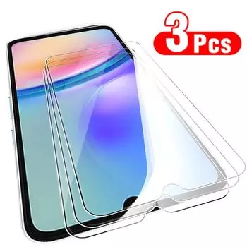 Защитное стекло HD, 3 шт., закаленное стекло для полного экрана для Samsung Galaxy S23 FE S23 + A05 A05S A14 A24 A34 A54 5G A15 A25 A35 A55 5G Samsung A55 5G чистый