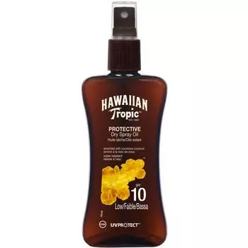 Защитное сухое масло-спрей Hawaiian Tropic Spf10 Low 200 мл