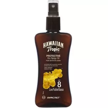Защитное сухое масло-спрей Hawaiian Tropic Spf8 Low 200 мл