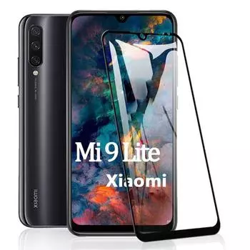 Защитное закаленное стекло Mi9 Lite Xiomi Mi9Lite Стеклянная пленка Xiami Mi 9 8 SE 9T Pro A1 A2 Lite A3 X2 XiaoMi Mi A1 чёрный