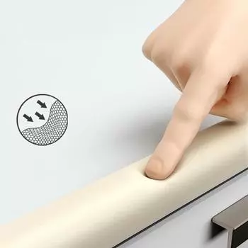 Защитные бамперы для углов стола Защитные полоски для детей Мягкие чехлы для углов бампера Защита углов стола Защита от столкновений серый