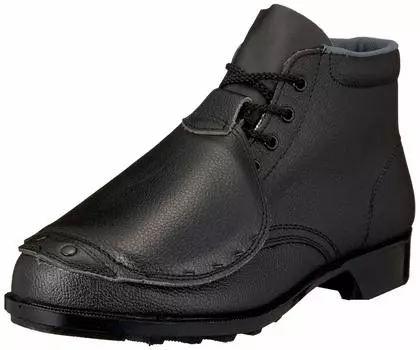 Защитные ботинки со стальным подъёмником JIS T8101 S Класс M Пройден 603 Instep Pro 603 Черный см [Donkel] Защитный протектор, носок, кожа, (Тип V) Мужчины 28.0 чёрный
