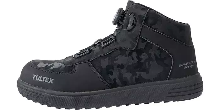 Защитные ботинки средней высоты TULTEX safety черные AZ51670_010 с дисковой шнуровкой, чёрный