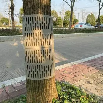 Защитные чехлы для ствола дерева, 3 шт., высокопрочные, не легко деформируются, легко устанавливаются, широко применяются, аксессуары для защиты деревьев и растений серый