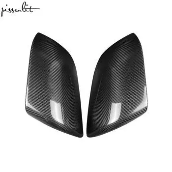 Защитные чехлы из углеродного волокна для Tesla Model 3, аксессуары, боковые чехлы для зеркала заднего вида для Model3 чёрный