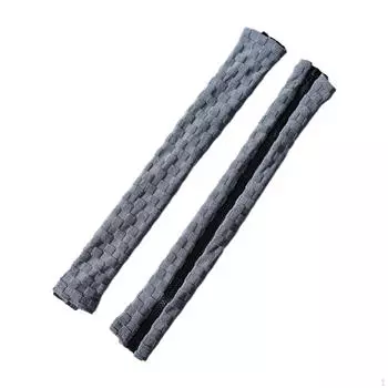 Защитные чехлы на подлокотники компьютерного кресла - набор из 2 шт. темно-серого