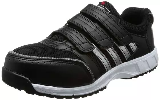 Защитные кроссовки JSAA Standard с высокой вентиляцией, с сеткой, противоскользящие, маслостойкие, амортизирующие, со светоотражающей лентой, черные, 29 см [Cocos Nobuoka] A-45000