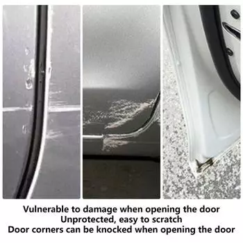 Защитные накладки на двери автомобилей, 2 шт., наклейка на край двери автомобиля в форме крыла, наклейка на край двери автомобиля, клейкая наклейка на уголок двери автомобиля белый