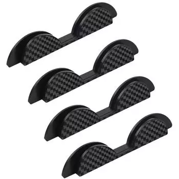Защитные накладки на двери для транспортных средств, 4 шт., наклейка для предотвращения столкновений, защитные накладки на бамперы дверей из углеродного волокна, защитные накладки на края дверей автомобиля United States