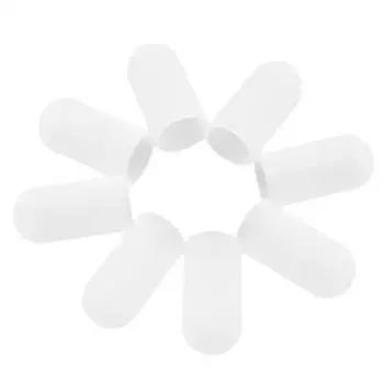 Защитные накладки на пальцы 5 шт./компл., белые, противоожоговые, силиконовые, защитная накладка на палец, рукав для защиты пальцев для кухонного барбекю белый